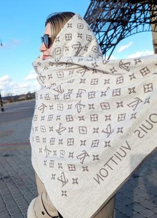 Женский двусторонний шарф louis vuitton люкс качество2 фото