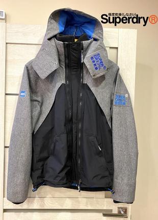 Куртка superdry hooded wind hybrid jacket l оригинал1 фото