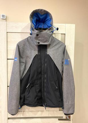 Куртка superdry hooded wind hybrid jacket l оригинал4 фото