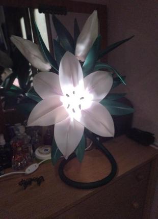 Светильник ночник лилия1 фото