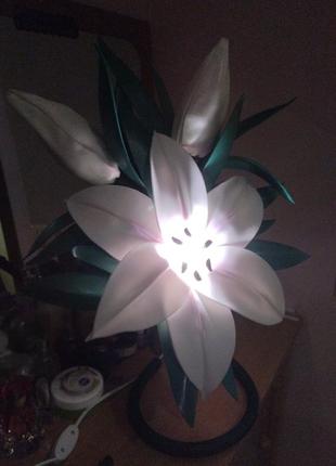 Светильник ночник лилия2 фото