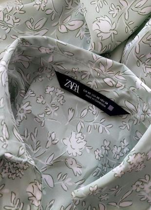 Шелковая рубашка блузка сатиновая от zara5 фото