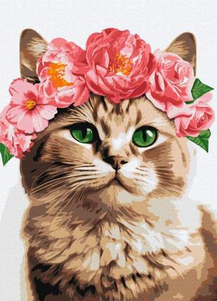 Набор для росписи картина по номерам изящная кошечка 40х50см, кно6508