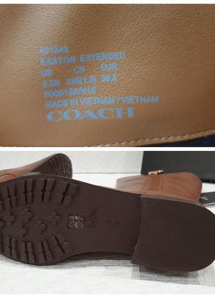 Coach шкіряні жіночі чоботи C2323 coach easton. оригінал.10 фото