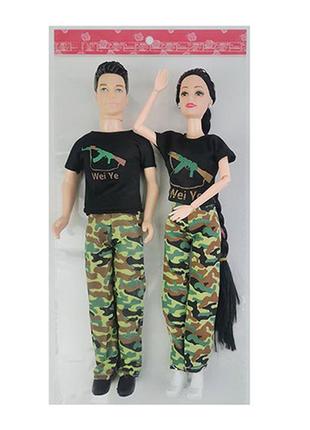 Набор кукол 30см, 2 шт, военные, 11541