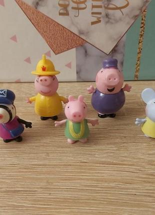 Фигурки игрушки свинка пеппа из chupa chups peppa