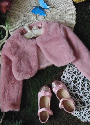 Шикарне пухнасте болеро з штучного хутра fiona&co