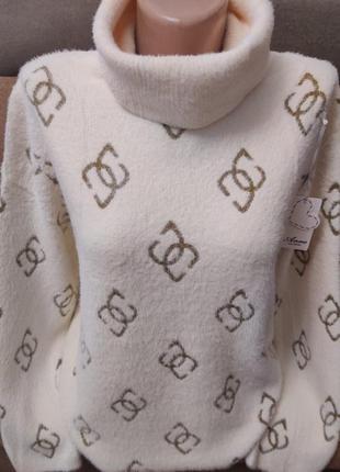 Стильний теплий зимовий светр 48-50-52 (єдиний розмір)