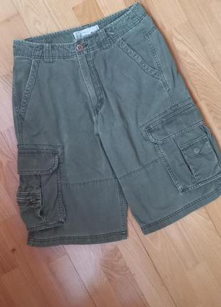 Шорти карго хакі ellington чоловічі шорти з кишенями джентинсові шорти