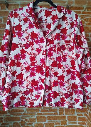 Піжамна  фланелева кофта tu 14 розмір на гудзики.