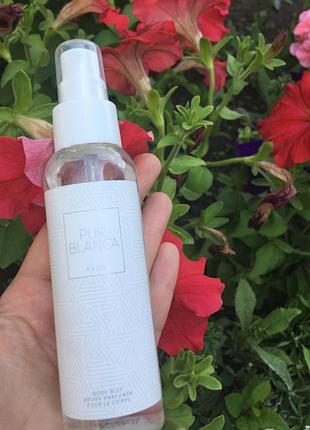 Парфумований спрей міст увлажняющяя вода для тіла і волосся pur blanca пур бланка ейвон avon эйвон