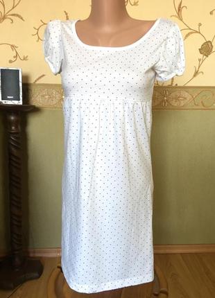 Котонова сукня від h&m 13-14 років в дрібний горошок