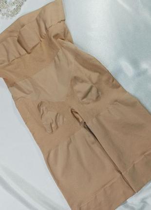 Безшовні корегуючі моделюючі шорти панталони з високою талією труси утяжка3 фото