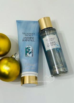 Парфюмированной набор лосьон, мист для тела jasmine rainfall victoria’s secret