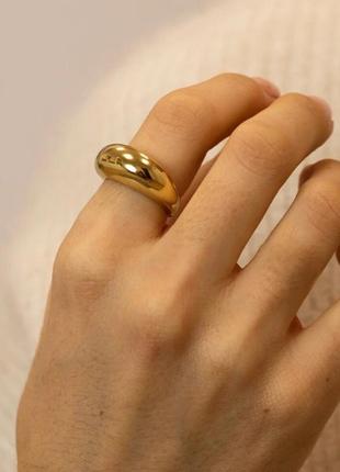 Кільце каблучка перстень колечко золоте вишукане мінімалістичне 17 розмір