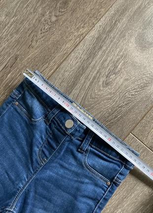 Next 6 лет 116 см рост синие голубые стретч зауженные джинсы скинни джегинсы4 фото