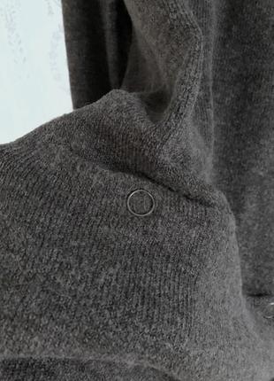Теплое серое базовое платье от fransa в составе шерсть/мохер6 фото