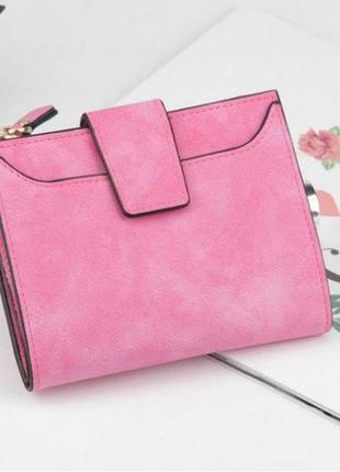 Женский кошелек baellery коричневый серый розовый портмоне-кошелек женский7 фото