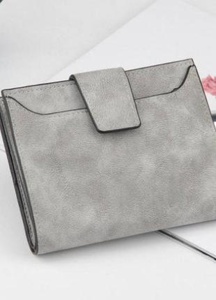 Женский кошелек baellery коричневый серый розовый портмоне-кошелек женский3 фото