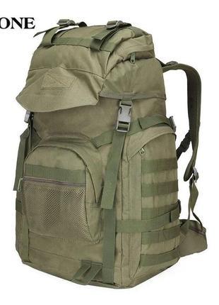 Военный тактический рюкзак армейский емкости 50 л олива + подарок держатель турникета на рюкзак5 фото