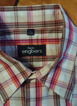 Фірмова англійська рубашка сорочка engbers,оригінал,розмір l-xl.2 фото