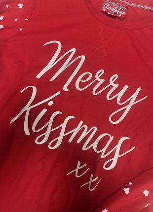 Кофта новогодняя ристейлочная merry kissmas2 фото