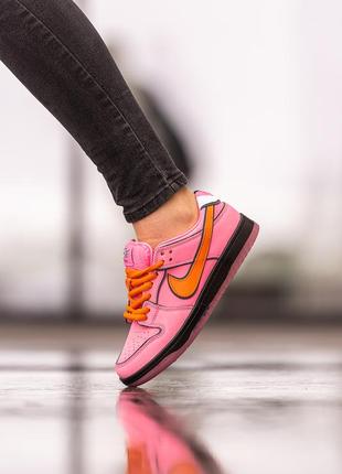 Nike sb dunk low x powerpuff girls7 фото