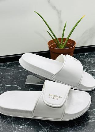 Шлепки на липучке легкие и удобные, унисекс