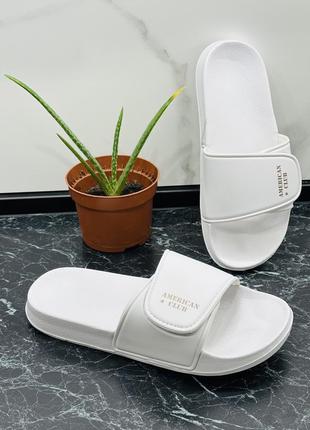 Шлепки на липучке легкие и удобные, унисекс4 фото