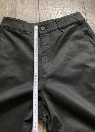 S/m новые черные широкие котоновые укороченные брюки кюллоты5 фото
