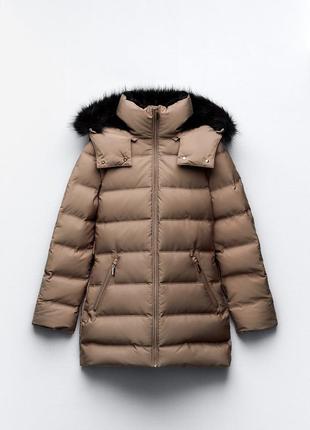 Пуховик зара
