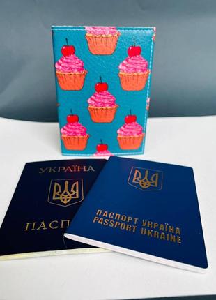 Обложка на паспорт , загранпаспорт, загран паспорт кексы