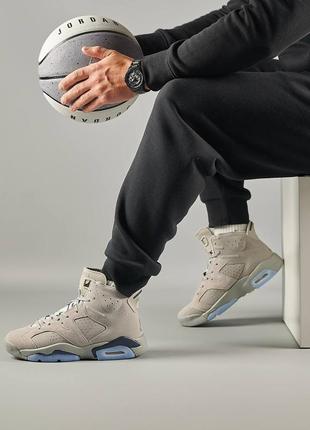 Мужские кроссовки серые джордан 6 nike jordan retro 6 grey, мужское кроссовки джордан 6 серое9 фото