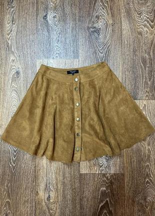 Замшевая юбка new look