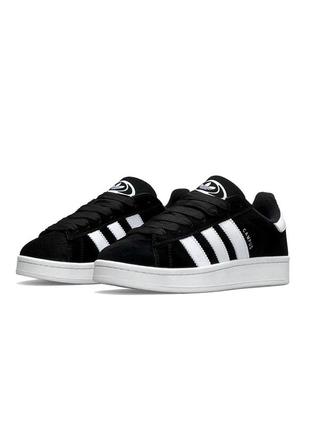 Мужские кроссовки adidas originals campus black white