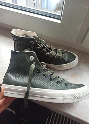 Кеды converse кожа