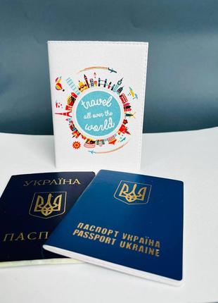 Обкладинка на паспорт книжку шкіра  , закордонний паспорт ,біометричний воєний  білет подорожуй1 фото