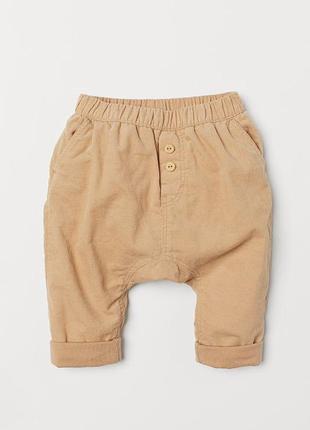 Вельветові штани на підкладці h&m exclusive p.92
