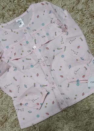 Блузка, сорочка кофточка картерс 4т