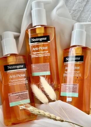 Гель для умывания, от высыпаний,200 мл. neutrogena 🧡