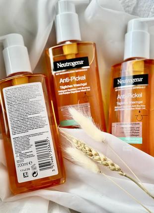Гель для умывания, от высыпаний,200 мл. neutrogena 🧡
