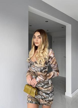 Тюлева сукня довжини міні zara
