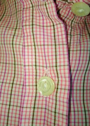 Шикарная розовая рубашка в клетку gant, 💯 оригинал, молниеносная отправка5 фото
