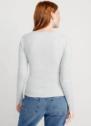 Плюшевая женская футболка с круглым вырезом и длинными рукавами термокофта2 фото