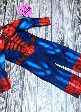 Новогодний костюм spidermen для мальчика 3-4 года, 98-104 см