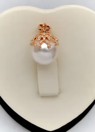 Красивий позолочений кулон із перлами xuping m&l. (медичне золото)
