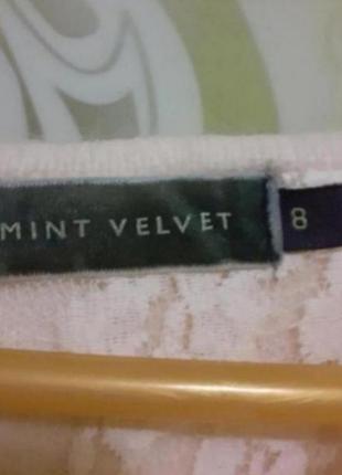 Кофточка свитер с кружевом в составе шерсть ангора  mint velvet3 фото