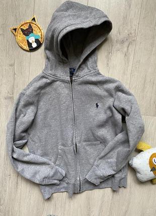 Толстовка polo ralph lauren 10-12 років тепла кофта сіра