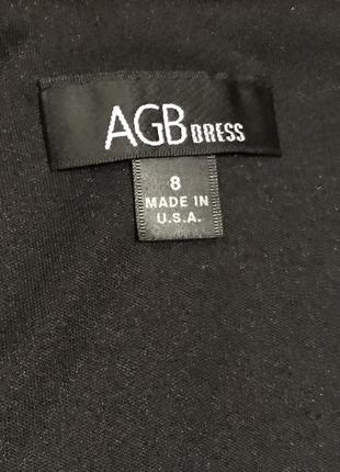 Чёрное миди платье agb ( usa ) р. 38-40/ m-l2 фото