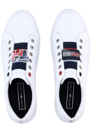 Женские кеды tommy hilfiger customize slip on 36  23 см белые2 фото